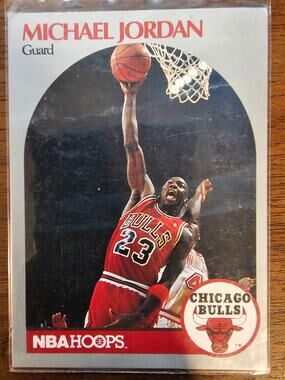 Michael Jordan 1990-1991 NBA Hoops #65 - Chicago Bulls - NBA